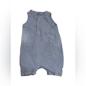 Sterntaler Blue Sleeveless Muslin Baby Romper – Size 6-9 Months